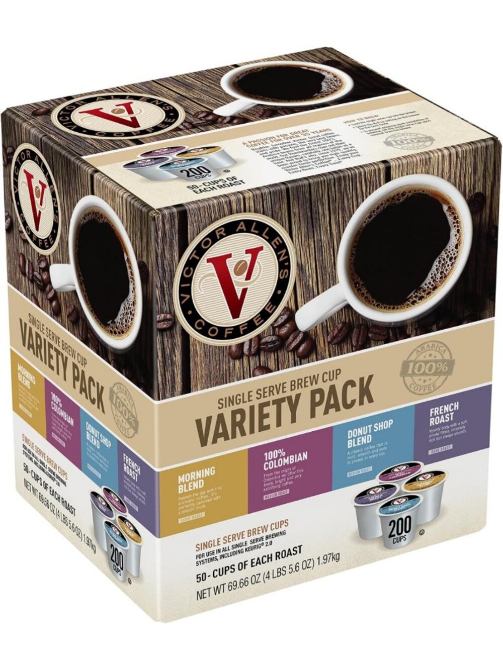 Variety Pack Coffee Pods - 200 Count Single Serve for Keurig - Morning